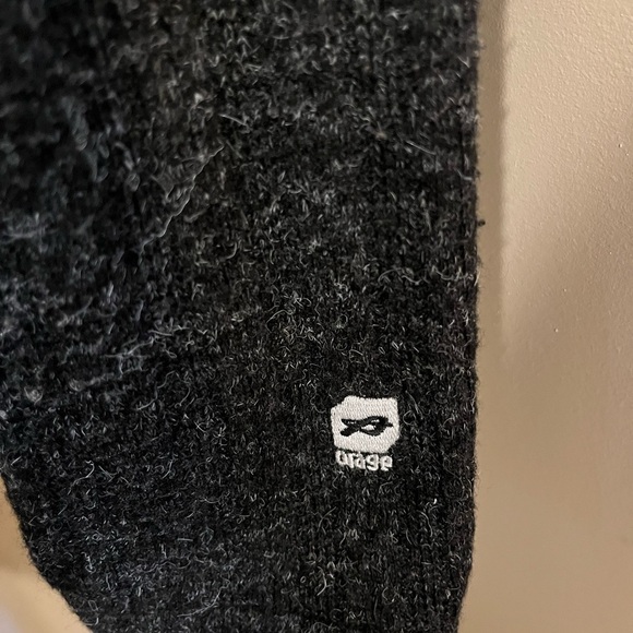 Orage Dark Grey Ski Softshell Jacket Full Zip Mock Neck, size Large - Picture 5 of 8